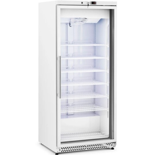 Royal Catering Fryser  580 L  Royal Catering  glassdør  Silver  kjølemiddel R290 RCLK-F590GB