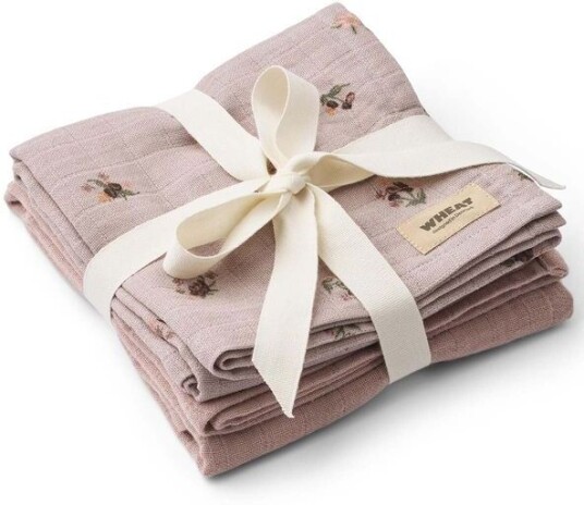 Wheat Soft Lilac 2 Pk Muslin Kaya