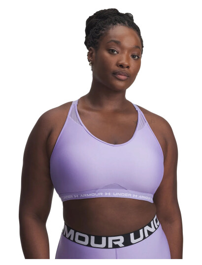 Under Armour Ua Crossback Low Bra - Purple - XL