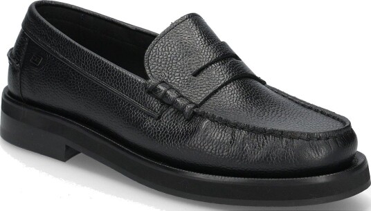 Tommy Hilfiger Premium Scotch Grain Loafer - BLACK - 46