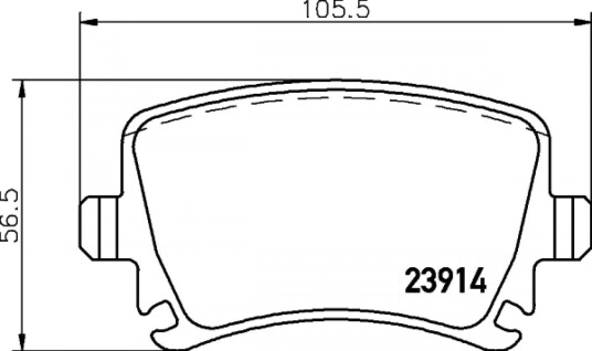 Bremseklosser HELLA 8DB 355 010-601