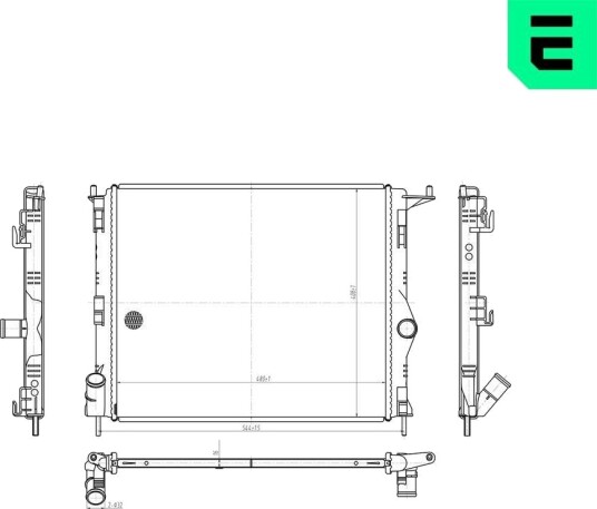 ERA 673433 Radiator motorkjøling