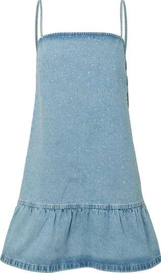 Pieces Pcnoel Short Slip Denim Dress D2D Fsy Pp - Blue - XS