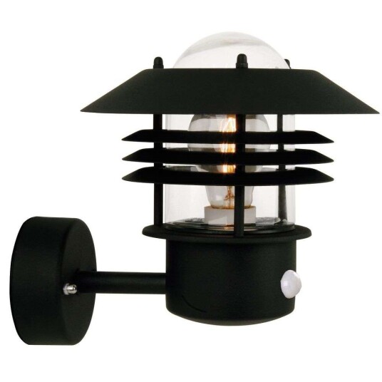 Nordlux Vejers Vegglampe w/Sensor Black