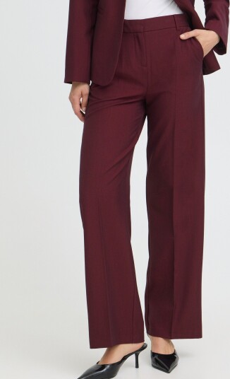 B.YOUNG Danta Wide Leg Pants 2 Burgunder 38