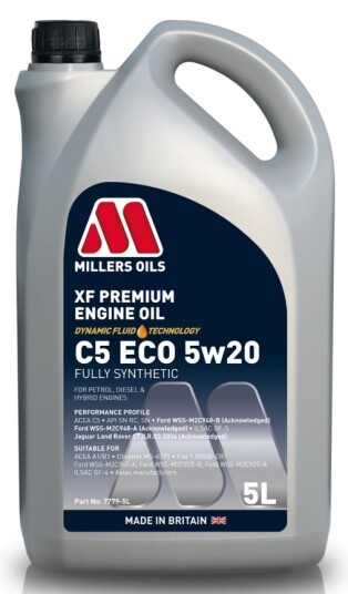 Motorolje MILLERS XF PREMIUM C5 ECO 5W20 5L Motorolje MILLERS XF PREMIUM C5 ECO 5W20 5L