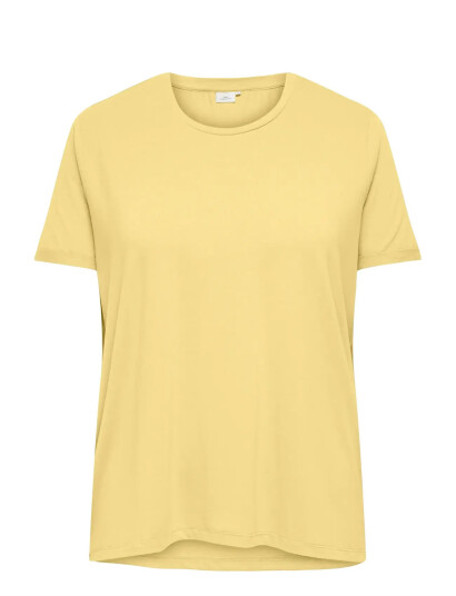 ONLY Carmakoma Carmoster S/S Fold Up Top Jrs Noos Yellow 46 48