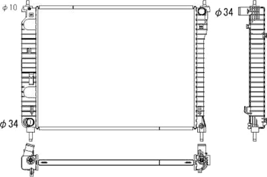 DIEDERICHS DCM2677 Radiator motorkjøling