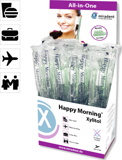 Engangstannbørste Med Xylitol Tannkrem Miradent Engangstannbørste Med Xylitol Tannkrem Miradent