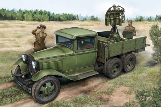 HobbyBoss 1/35 GAZ-AAA with Quad Maxim AA gun