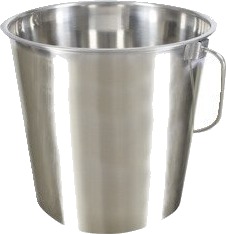 Kerbl Bøtte rustfritt stål 8,5 liter