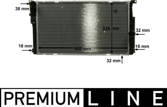 Radiator MAHLE ORIGINAL CR 1909 000P