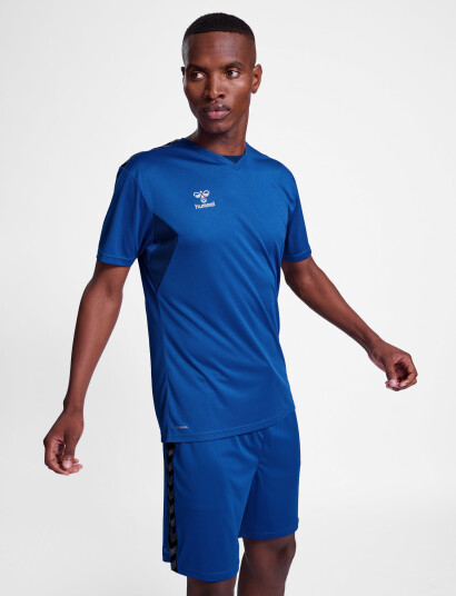 Hummel Hmlauthentic Pl Jersey S/S - Blue - XL