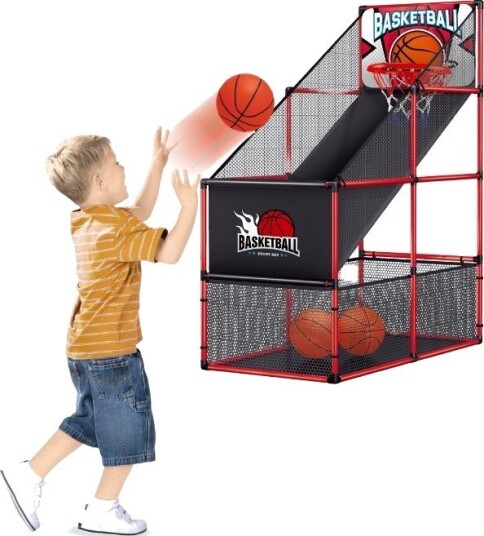 Basketballspill Med Kurv Og Lekeball 142cm Høyt Stativ