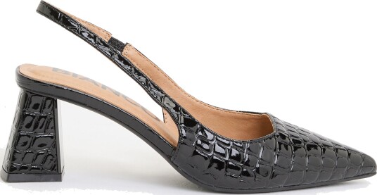 Bianco Biamaralyn Slingback Croco Patent