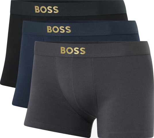 BOSS Boksershorts Trunk Gold Logo G 3 pack Flerfarget BOSS Boksershorts Trunk Gold Logo G 3 pack Flerfarget