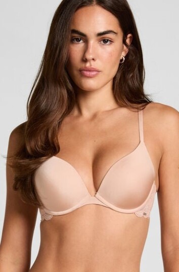 Hunkemöller Vattert bh med bøyle push up Angie Beige