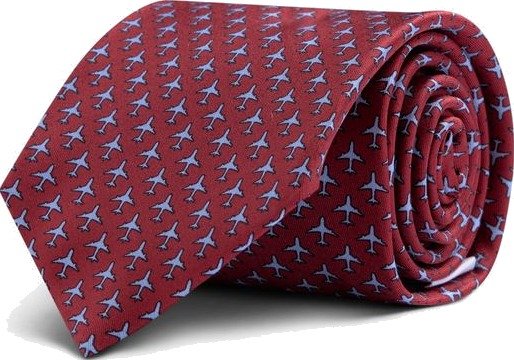 SILK TIE - - OS Rød OS herre