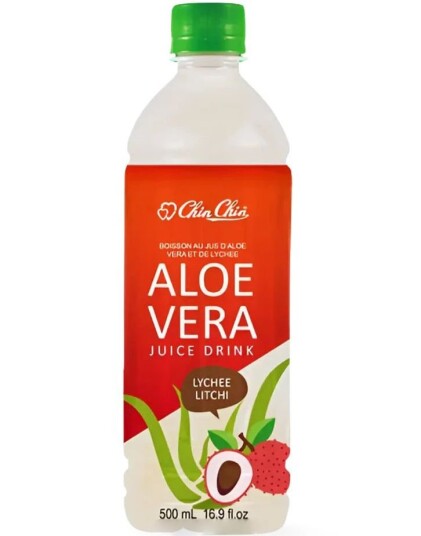 Aloe Vera and Lychee Juice Drink Chin Chin 500 ml Taiwan Aloe Vera and Lychee Juice Drink Chin Chin 500 ml Taiwan