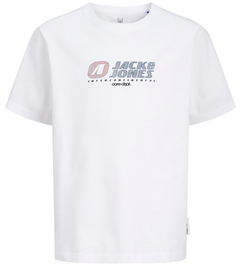 Jack & Jones Junior T skjorte jcoTier Front Print Tee SS CN SN JN Hvit Jack & Jones Junior T skjorte jcoTier Front Print Tee SS CN SN JN Hvit