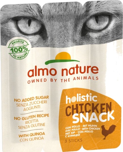 Almo Nature Holistic Snack Cat Kylling 3 X 15 G