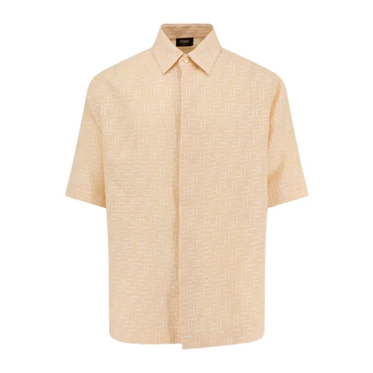 Fendi Herre Skjorter Beige M Fendi Herre Skjorter Beige M