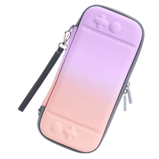 INCOVER Nintendo Switch / Switch OLED Oppbevaringsveske med. Glidelås - Rosa / Lilla