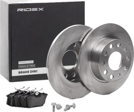 Bremseskiver og -klosser RIDEX 3405B0831