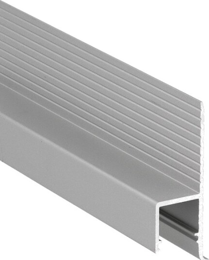 Topmet 1m aluprofil OMNI10 AC2   Anodisert innsparkling LED skinne