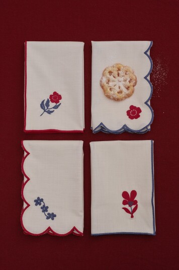 Jotex Serviett 4pakning Multi/naturhvit SELJA 21740480193