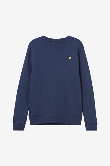 Lyle & Scott Collegegenser Crew Neck Sweatshirt Blå