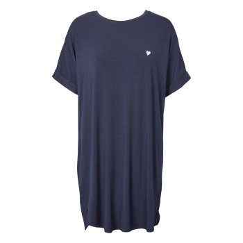 Missya Softness Modal Big Shirt Mørkblå modal X Small Dame