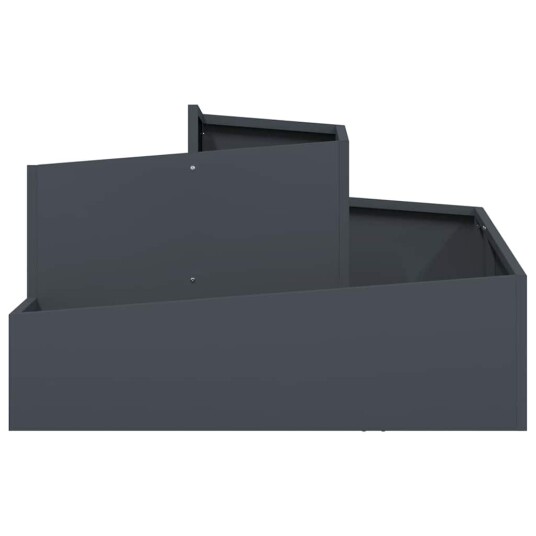  Plantekasse Antrasitt 80x80x50 cm Kaldvalsestål