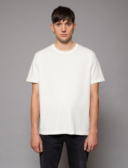 Nudie Jeans Uno Everyday Tee Chalk White - White - X S