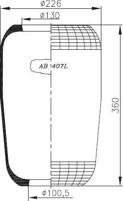 Luftbelg fjæring NEOTEC AB407L Luftbelg fjæring NEOTEC AB407L