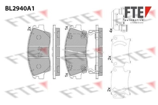 Bremseklosser FTE 9011184 Bremseklosser FTE 9011184