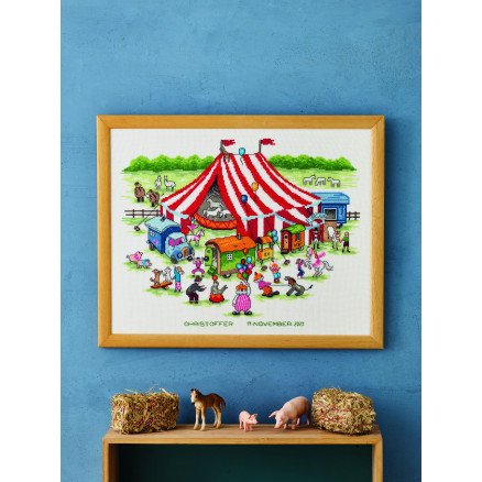 Permin Broderisett Sirkus 43x34cm