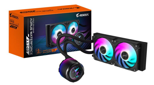 Gigabyte AORUS Waterforce X II 240 Alt-i-ett Væskekjøler 12 cm Sort Gigabyte AORUS Waterforce X II 240 Alt-i-ett Væskekjøler 12 cm Sort