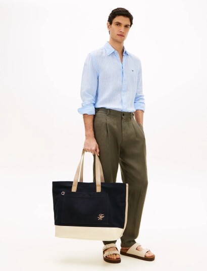 Tommy Hilfiger Th Summer Canvas Tote Navy ONE SIZE