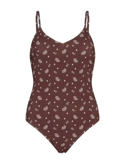 Becksöndergaard Bloom Paisley Bea Swimsuit Brown L