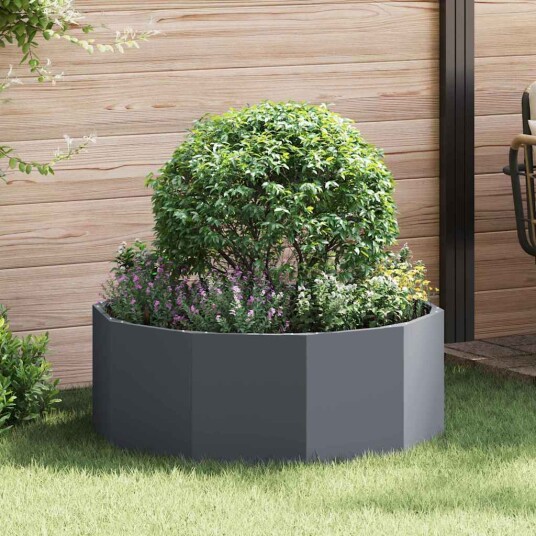 vidaXL Plantekassed Antrasitt 90 x 90 x 35 cm Stål vidaXL Plantekassed Antrasitt 90 x 90 x 35 cm Stål