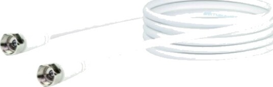 SCHWAIGER SAT-Empfängerkabel 75 dB 1,5m Weiß