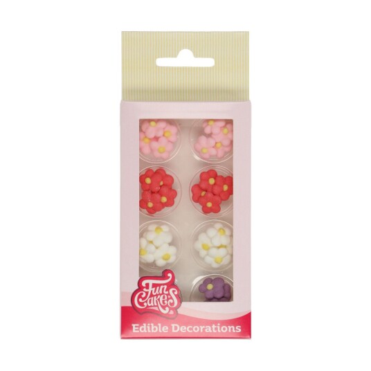 Funcakes Spiselig Kakepynt Små Blomster Sett/32 Funcakes Spiselig Kakepynt Små Blomster Sett/32