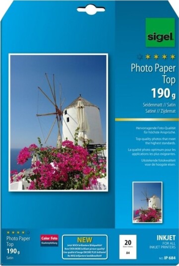 Sigel IP684 Fotopapir A4 190 g/m² 20 ark