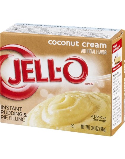 Jell O Instant Coconut Cream Pudding 96 g USA Import Jell O Instant Coconut Cream Pudding 96 g USA Import