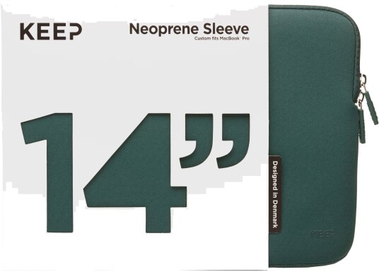 KEEP 14" Neopren MacBook etui (Power Green)