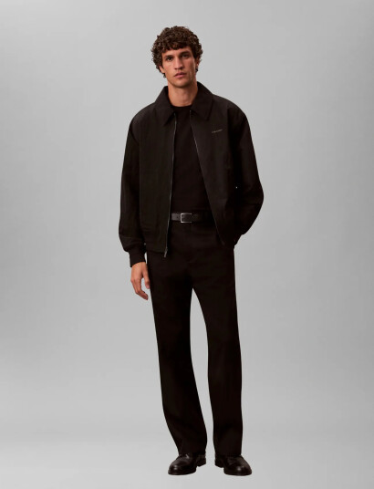 Calvin Klein Ls Nylon Collared Reversible Jkt Black S