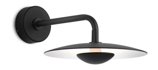MARSET - Ginger 20A Utendørs Vegglampe 24V Dim. IP65 Black/White