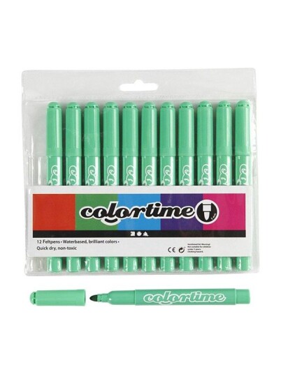 Creativ Company Light green Jumbo markers 12pcs.