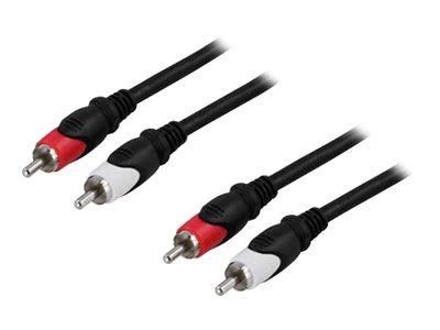 Deltaco 1 m Lydkabel RCA Hann-Hann for Hjemmeunderholdning Deltaco 1 m Lydkabel RCA Hann-Hann for Hjemmeunderholdning